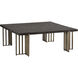 Alto 47 X 47 inch Espresso / Antique Brass Coffee Table